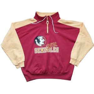 VINTAGE 90s FLORIDA STATE SEMINOLES 1/4 ZIP SWEATSHIRT
